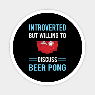 Introverted Beer Pong Magnet